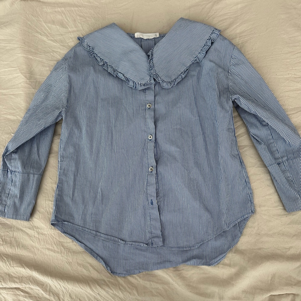 Zara Striped Blue Kids Shirt